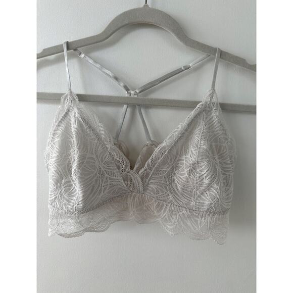 Aritizia Talula Renfrew Lace Bralette, Gray, Size L, Like New Condition - Picture 1 of 6